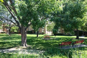 Beautifully landscaped courtyards